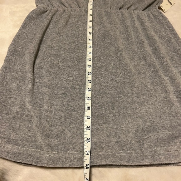 Anthropologie off-the-shoulder gray fleece dress - Picture 8 of 8